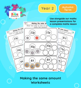 Year 2 | Making The Same Amount Worksheets | Year 2 Money Maths Mastery