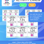 Year 3 representing numbers to 1,000 place value activity cards