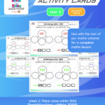 Year 3 partitioning within 1,000 place value activity cards