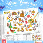 Phase 2 Christmas I Spy Game sheet for phonics learners