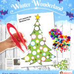 Christmas fine motor decorate the Christmas tree activity for EYFS