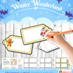 Christmas tag writing activity for EYFS pupils