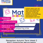 Reception Maths Autumn Week 5: Comparing Size, Mass and Capacity