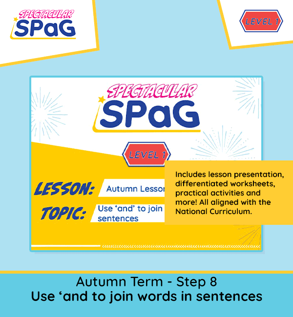 year 1 SpaG resources and lessons