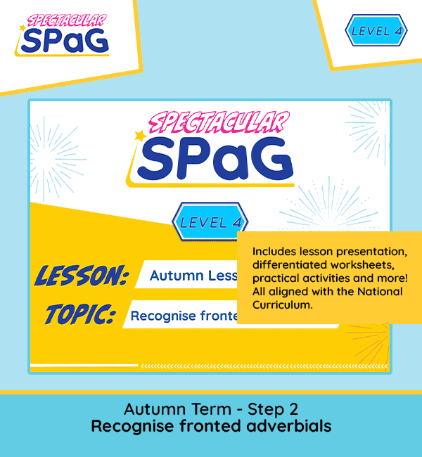 year 4 spag scheme of work