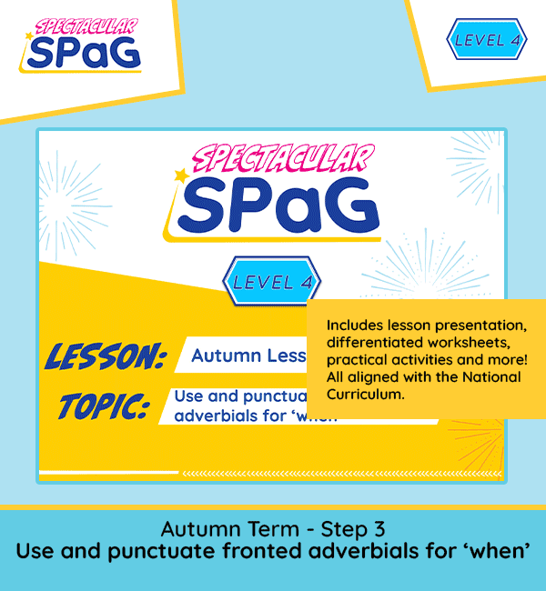 year 4 spag scheme of work