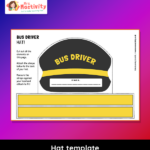 Bus Driver Role-Play Hat Template