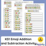 KS1 Emoji Addition and Subtraction Activity