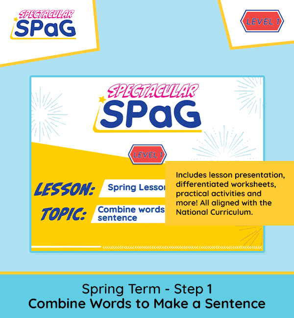 SPaG Scheme Year 1 Spring Lesson 1: Combine Words to Make a Sentence