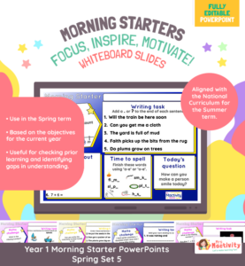 Year 1 Morning Starter PowerPoints Spring Term Set 5 | KS1 Morning ...