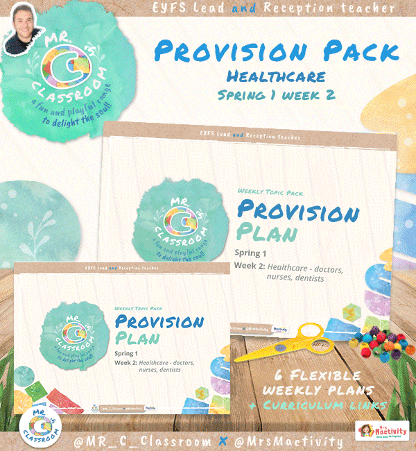 EYFS People & Celebrations: Spring 1 Week 2 - Healthcare - Doctors, Nurses & Dentists | Mr C's Classroom Range is ideal for the your People Who Help Us topic