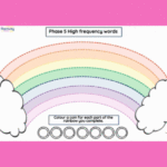 Phase 5 High Frequency Words Rainbows Activity