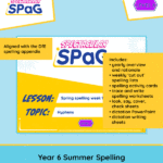 SPaG Scheme Year 6 Summer Term Spelling Strand