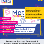 Reception Maths Summer Week 8: Shape, Position and Direction