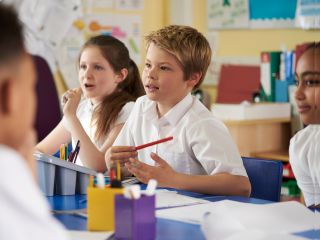 Pupils taking part in KS2 science lessons