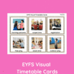 Enhance your EYFS classroom with engaging visual timetable cards that support young learners in understanding their daily routines and transitions with confidence.