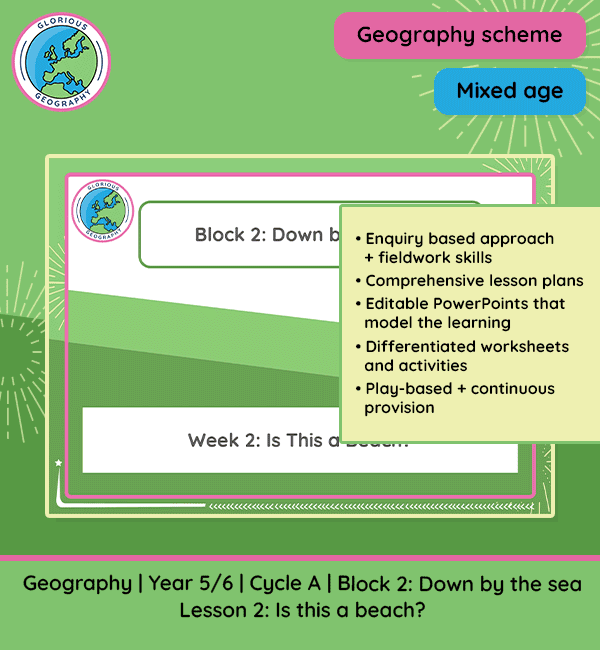 Geography Scheme | Year 5/6 | Cycle A | Block 2: Down by the Sea | Lesson 2: Is this a Beach?
