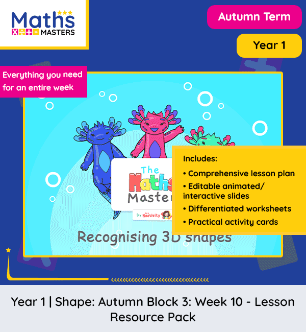 Year 1 MathsMastersAutumnBlock1Week10 2