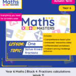 Year 6 | Fractions (Calculations): Autumn Block 4: Week 11 – Lesson Resource Pack