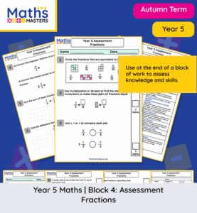 Year 5 Autumn Block 4 fractions end of unit assessment