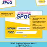 Year 2 spring spelling dictation tasks
