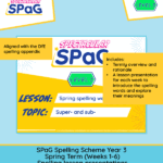 Year 3 spring spelling lesson presentations Weeks 1–6
