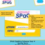 Year 4 spring spelling dictation tasks