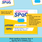 Year 4 spring spelling lesson presentations Weeks 1–6