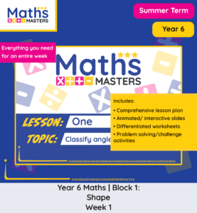 Year 6 angles worksheets measuring calculating and classifying angles lesson pack