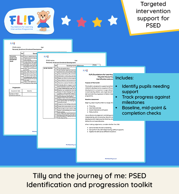 Tilly and the journey of me PSED Identification and progression toolkit