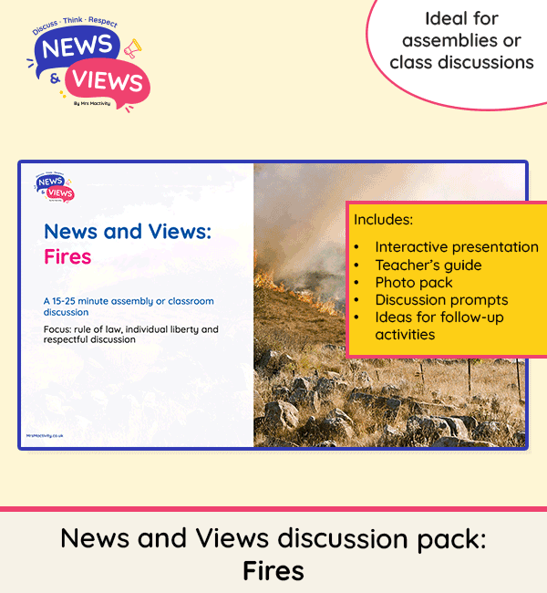 News and Views wildfires and fire safety primary assembly resource