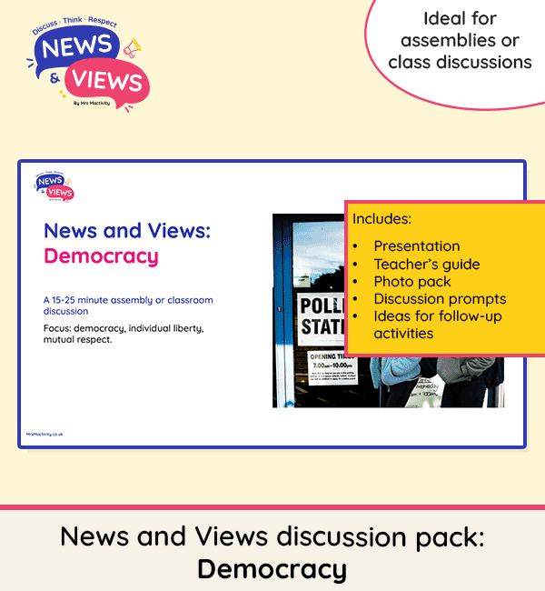 News and Views Democracy assembly and discussion pack for primary schools